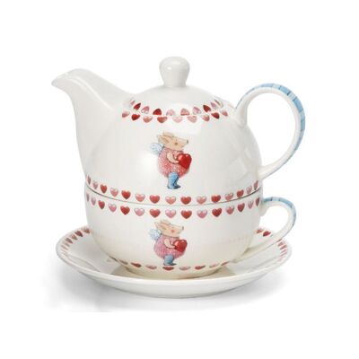 Tea for One Set "Guardian Angel", New Bone China - Collector's Edition