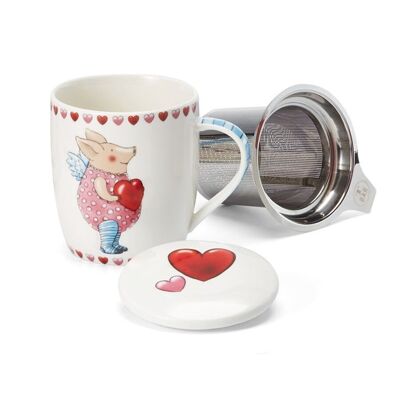 Herbal tea cup "Guardian Angel", New Bone China, 3 pcs. in gift box - 320ml