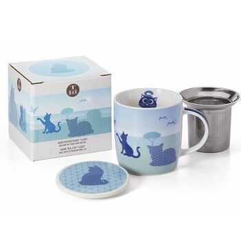 Tasse à tisane "Lizzie", New Bone China, 3 pcs. dans un coffret cadeau - 320ml