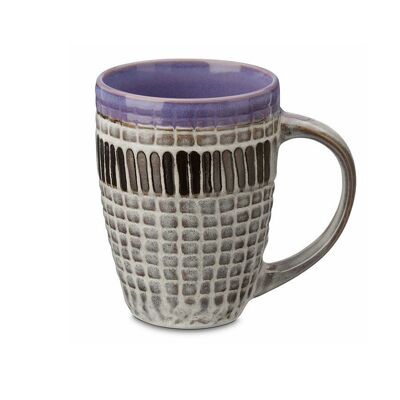 XXL tea mug "Tairu", purple, stoneware - 450ml