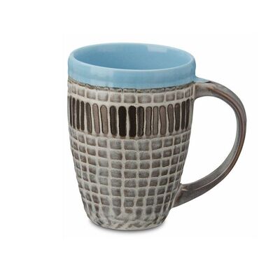 XXL tea mug "Tairu", light blue, stoneware - 450ml