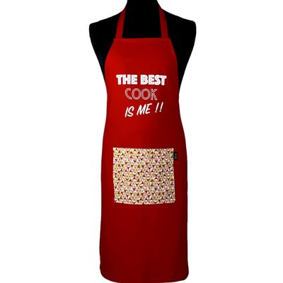 Apron, "The best cook is me" red