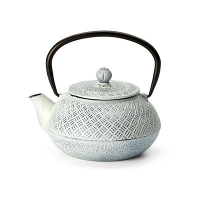 Teapot "Shanxi", white, cast iron with stainless steel filter - 700ml