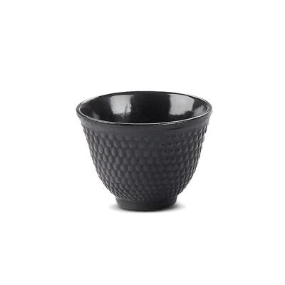 Tasse à thé "Nangang", noire, en fonte émaillée - 100ml