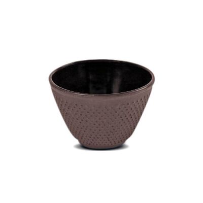 Tea cup "Kunlun", brown, enamelled cast iron - 100ml
