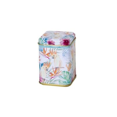 Tea caddy "Paradise" - with hinged lid - various. Sizes - 20g