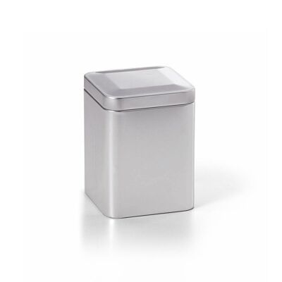 Tea caddy "Silver deluxe" - with slip lid - various. Sizes - 50g