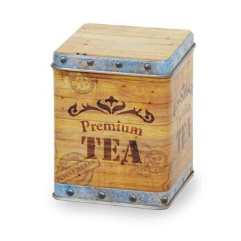 Boîte à thé "boîte à thé" - avec couvercle coulissant - divers. Tailles - 100g
