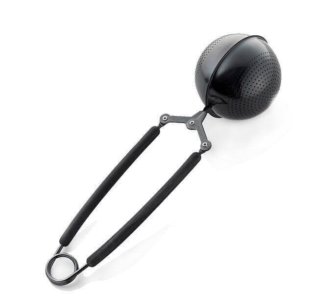 Tee-Ei "Ball" schwarz - 2 Größen - groß Ø 5 cm