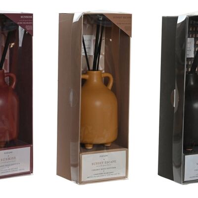 MIKADO STONEWARE AIR FRESHENER 9X8X13 100 ML, VASE 3 SU VE203180