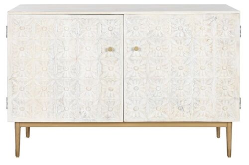 Aparador Mango Metal 120X45X80 Blanco MB212684