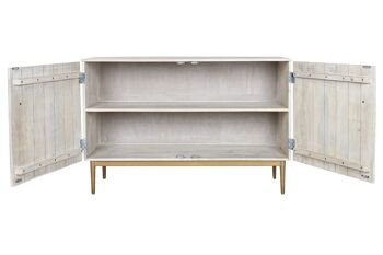 BUFFET POIGNÉE MÉTAL 120X45X80 BLANC MB212684 4