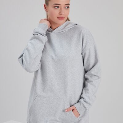 Eco light grey hoodie
