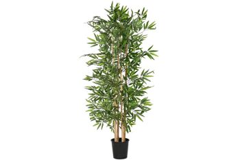 ARBRE CIMENT PVC 40X40X150 BAMBOU VERT JA211390 1