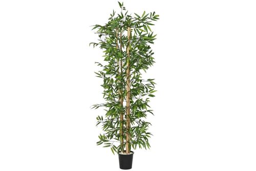 ARBOL PVC CEMENTO 40X40X180 MACETA NEGRA PP VERDE JA211391