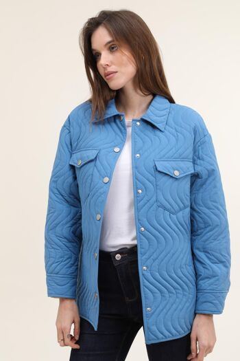 Surchemise veste matelassée Bleu 3