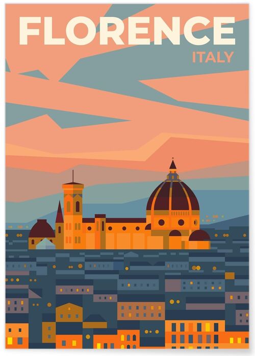 Affiche ville Florence 2