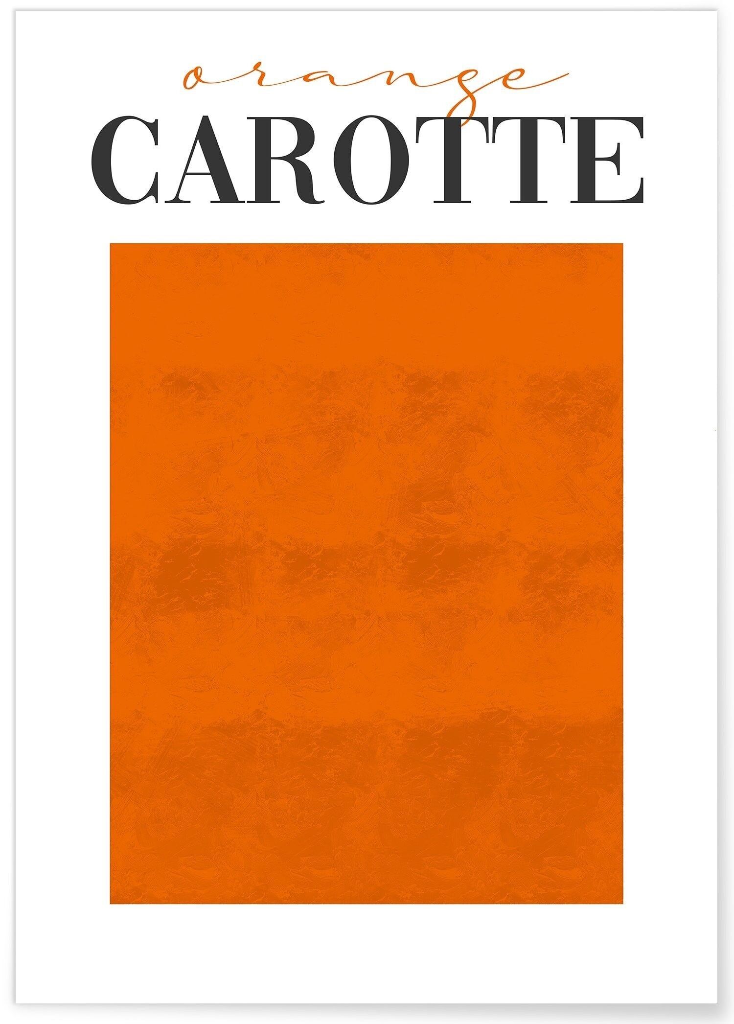 Poster di carota arancione