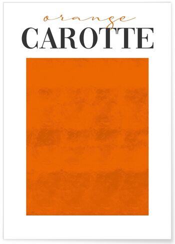 Affiche Orange Carotte 1