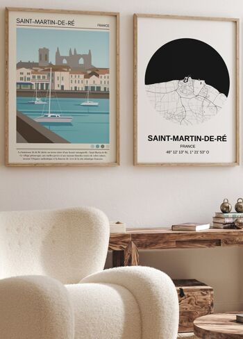 Affiche ville Saint-Martin-de-Ré Vintage 4