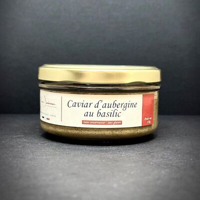 Caviar d'aubergine au Basilic - Tartinable végétal