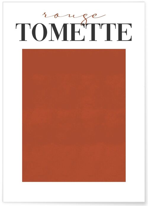 Affiche Rouge Tomette