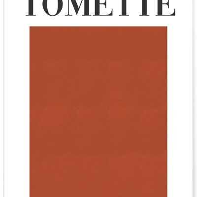 Affiche Rouge Tomette