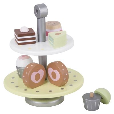Toy wooden cupcake set (symolic game)