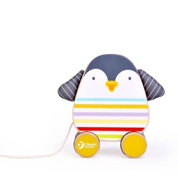 Drag pingouin en bois pour enfants 1