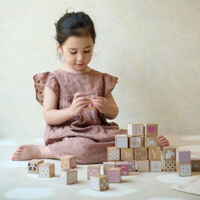 Wooden Iris Building Blocks for Kids