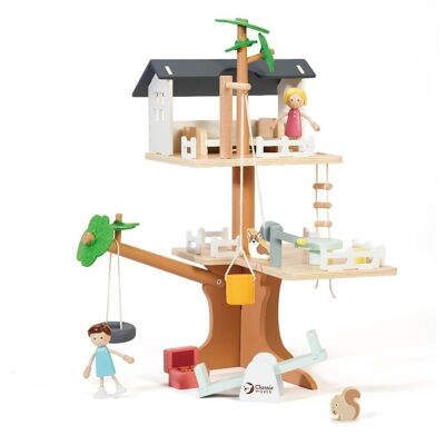 Casa sull'albero in legno: i giocattoli del mondo classico