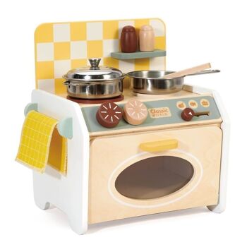 Mini cuisine en bois pour enfants (jeu symbolique) 1