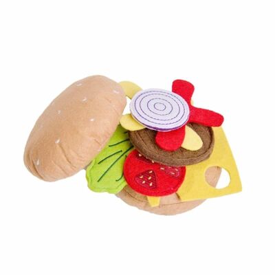 Toy hamburger set for children (symolic game)