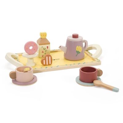 Service à thé Grace en bois, jouet pour enfants (jeu symbolique)