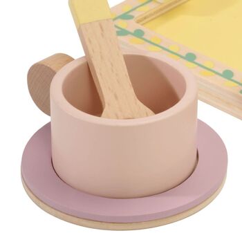 Service à thé Grace en bois, jouet pour enfants (jeu symbolique) 3