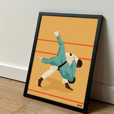 Affiche de sport Judo - Uchi Mata