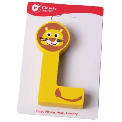 Wooden children's letter L