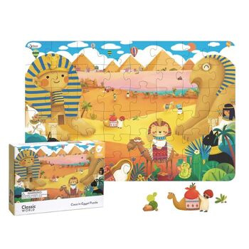 Puzzle en bois Coco en Egypte pour l'apprentissage des enfants 3