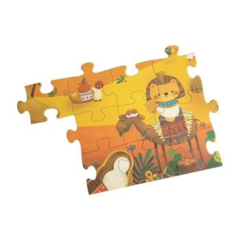 Puzzle en bois Coco en Egypte pour l'apprentissage des enfants 4