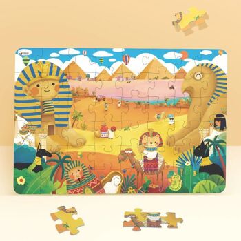 Puzzle en bois Coco en Egypte pour l'apprentissage des enfants 5