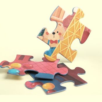 Puzzle en bois Coco en France pour l'apprentissage des enfants 2