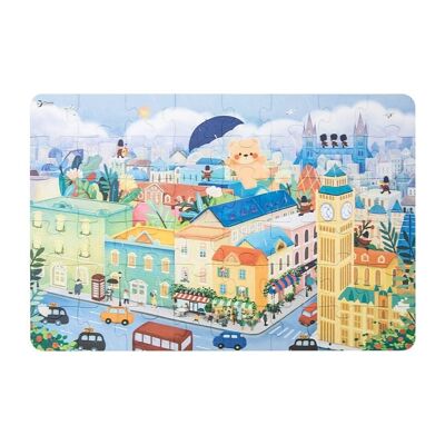 Coco in the United Kingdom wooden puzzle for children's learning