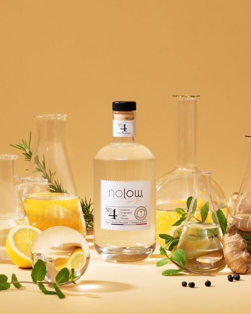 Nolow Spirit Free distillat botanique N°4 - Gin sans Alcool - sans sucres - bouteille de 70cl