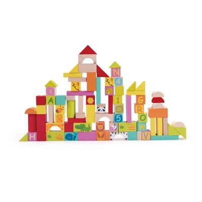 Blocs multi-activités en bois (jeu de construction pour enfants)