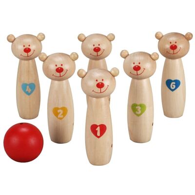 Wooden bowling for children