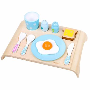 Set de petit-déjeuner en bois pour enfants (jeu symbolique) 1