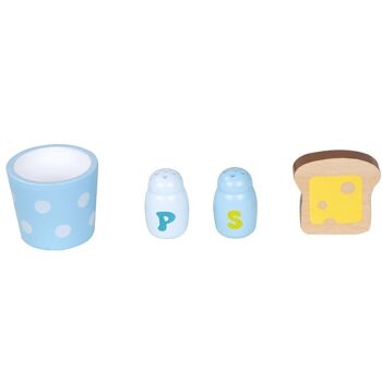 Set de petit-déjeuner en bois pour enfants (jeu symbolique) 2