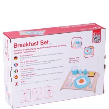 Set de petit-déjeuner en bois pour enfants (jeu symbolique) 5