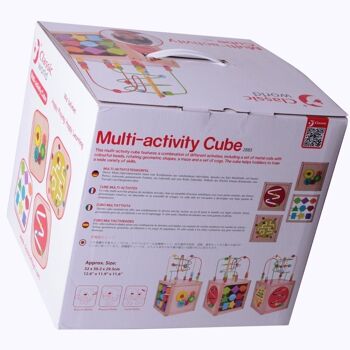 Cube d'activités en bois pour l'apprentissage des enfants 5
