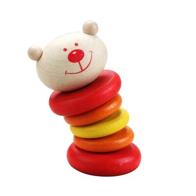 Wooden Bear Rattle for Babies